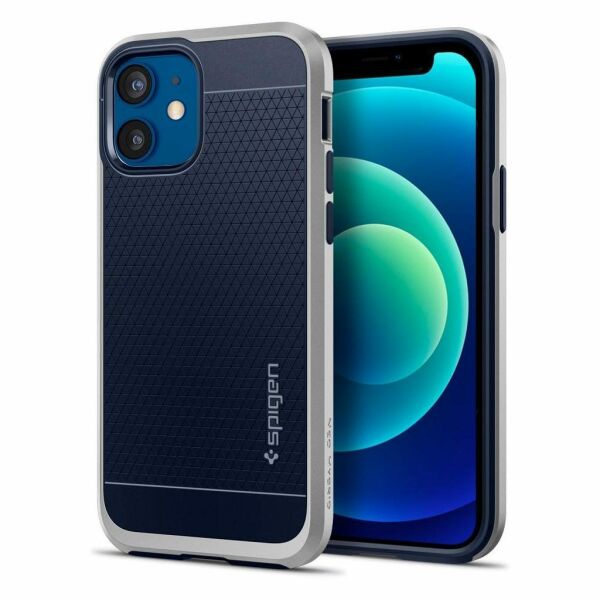 Spigen iPhone 12 Pro / iPhone 12 ile Uyumlu Kılıf Neo Hybrid Satin Silver