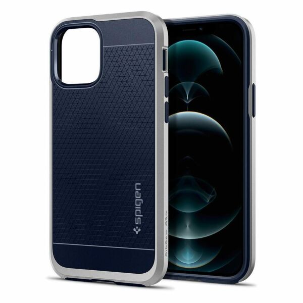 Spigen iPhone 12 Pro / iPhone 12 ile Uyumlu Kılıf Neo Hybrid Satin Silver