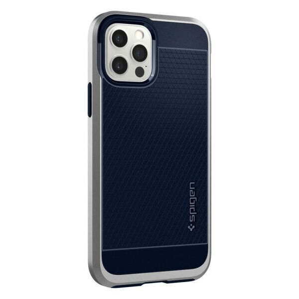 Spigen iPhone 12 Pro / iPhone 12 ile Uyumlu Kılıf Neo Hybrid Satin Silver