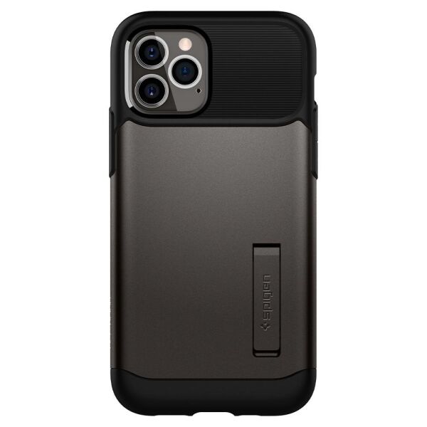 Spigen iPhone 12 / iPhone 12 Pro ile Uyumlu Kılıf Slim Armor Gunmetal