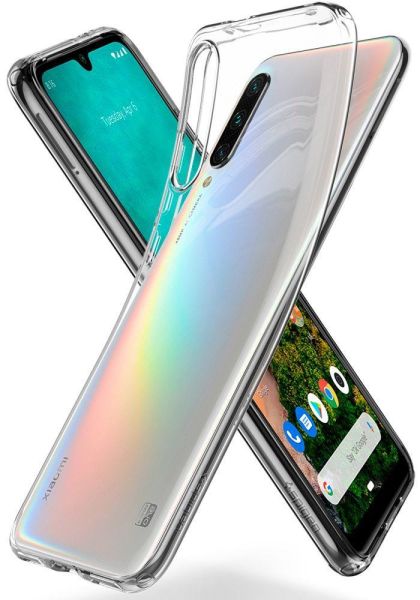 Spigen Mi A3 ile Uyumlu Kılıf Liquid Crystal Crystal Clear