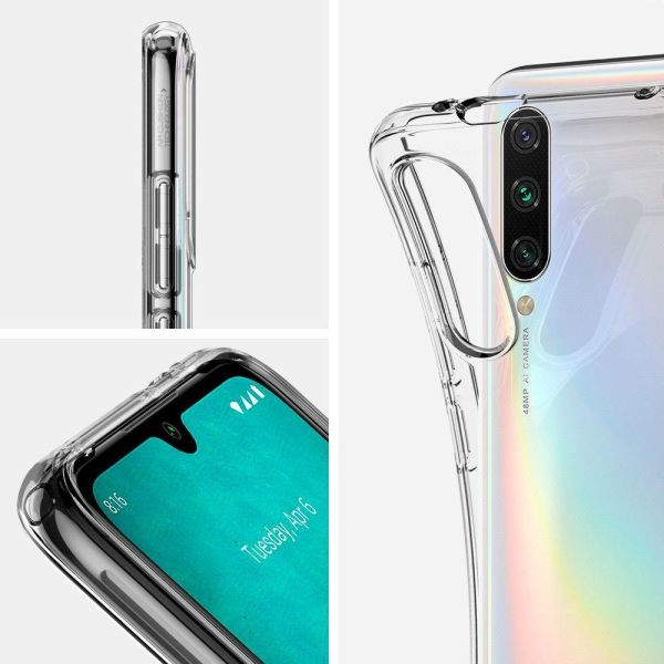 Spigen Mi A3 ile Uyumlu Kılıf Liquid Crystal Crystal Clear