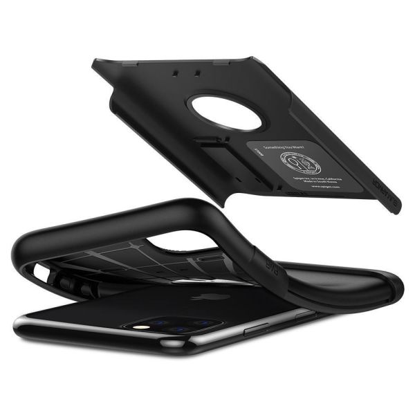 Spigen iPhone 11 Pro ile Uyumlu Kılıf Slim Armor Black