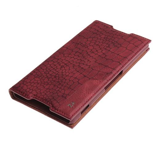 Xperia Z3 Plus ile Uyumlu Kılıf Rock Serisi Kapaklı Bordo