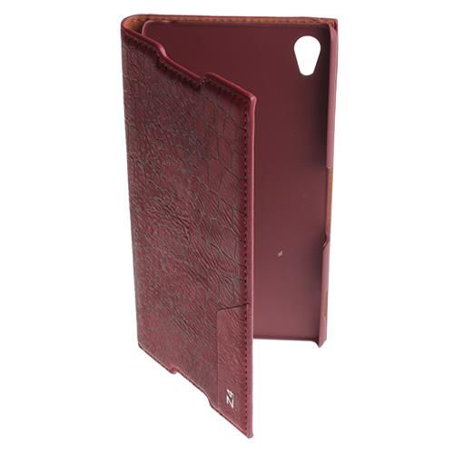 Xperia Z3 Plus ile Uyumlu Kılıf Rock Serisi Kapaklı Bordo