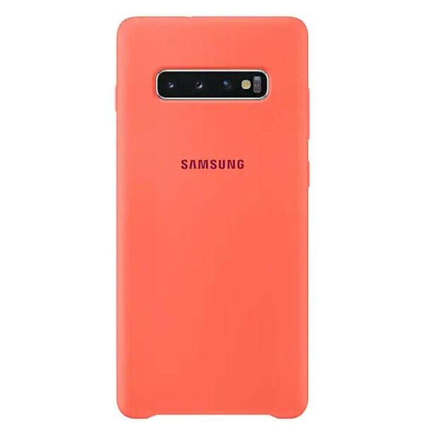 Galaxy S10 Plus ile Uyumlu Kılıf Silicone Cover Vişne Pembesi EF-PG975