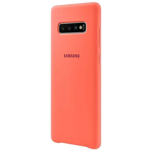 Galaxy S10 Plus ile Uyumlu Kılıf Silicone Cover Vişne Pembesi EF-PG975