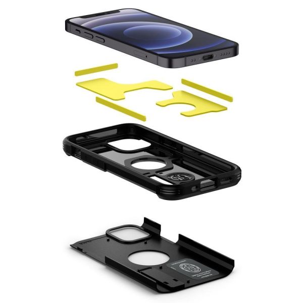 Spigen iPhone 12 Mini ile Uyumlu Kılıf Tough Armor Black