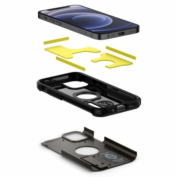 Spigen iPhone 12 Mini ile Uyumlu Kılıf Tough Armor Gunmetal