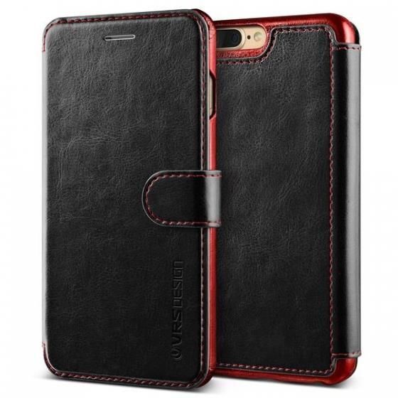 VRS Design iPhone 8 Plus / 7 Plus ile Uyumlu Layered Dandy Kılıf Black Wine