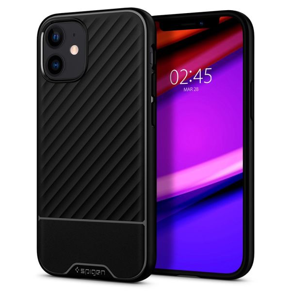 Spigen iPhone 12 Mini ile Uyumlu Kılıf Core Armor Matte Black