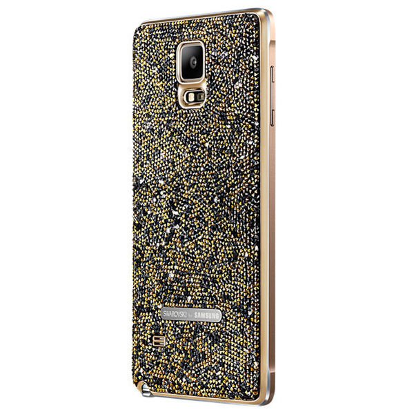 Galaxy Note 4 ile Uyumlu Swarovski Arka Kapak Altın EF-ON910RFEGWW(Out)