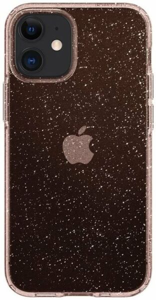 Spigen iPhone 12 Mini ile Uyumlu Kılıf Liquid Crystal Glitter Rose Quartz