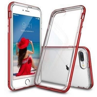 Ringke Frame İphone 7 Plus ile Uyumlu Çerçeveli Bumper Kılıf Blaze Red
