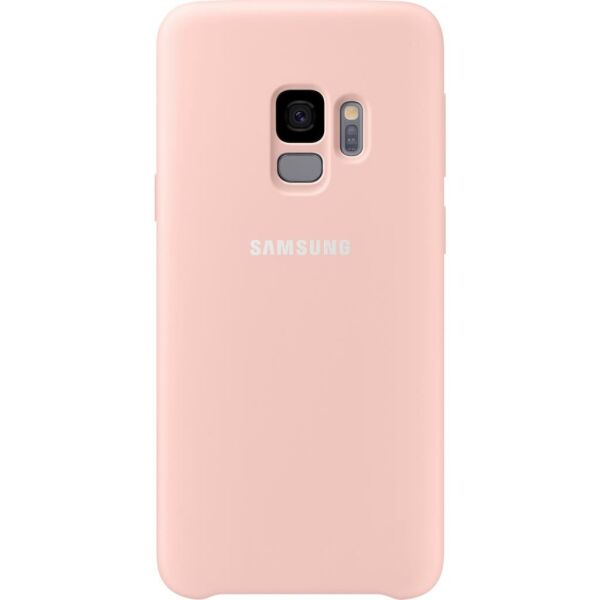 Galaxy S9 ile Uyumlu Kılıf Silicone Cover Pembe EF-PG960TPEGWW
