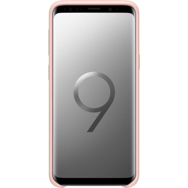 Galaxy S9 ile Uyumlu Kılıf Silicone Cover Pembe EF-PG960TPEGWW