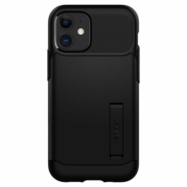 Spigen iPhone 12 Mini ile Uyumlu Kılıf Slim Armor Black