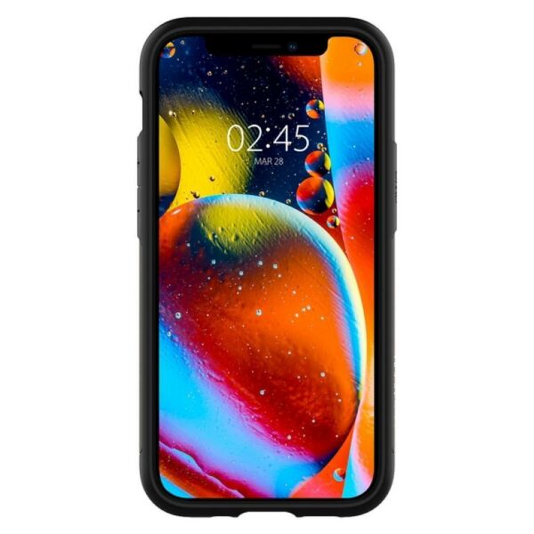 Spigen iPhone 12 Mini ile Uyumlu Kılıf Slim Armor Gunmetal