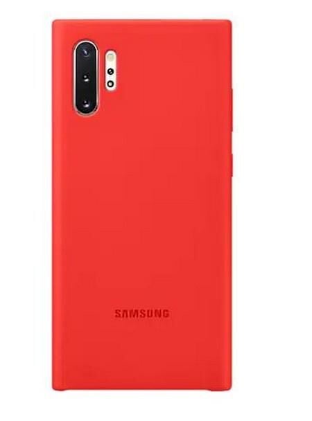 Galaxy Note 10 Plus ile Uyumlu Kılıf Silicone Cover Kırmızı EF-PN975TREGWW