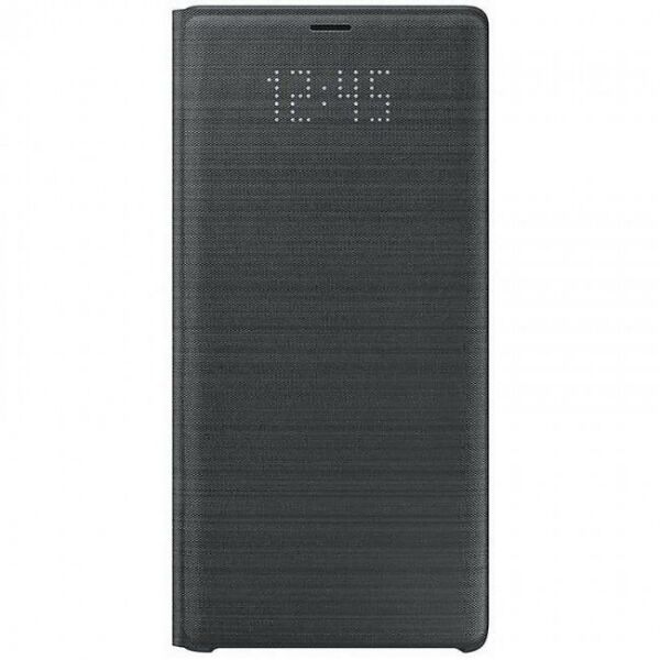 Galaxy Note 9 ile Uyumlu LED View Cover Kılıf (Siyah) EF-NN960PBEGWW