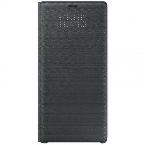Galaxy Note 9 ile Uyumlu LED View Cover Kılıf (Siyah) EF-NN960PBEGWW