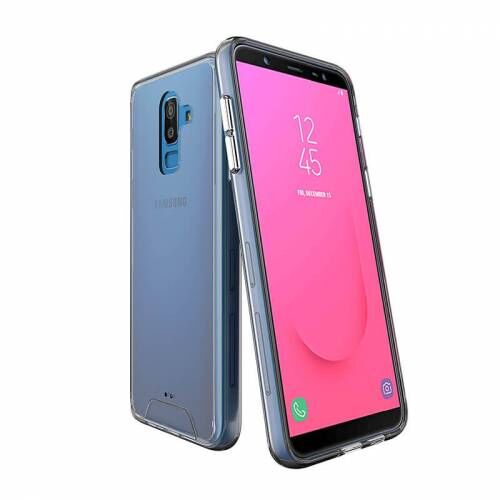 Zore Galaxy J8 2018 ile Uyumlu Gard Silikon Kılıf Şeffaf 1.3mm