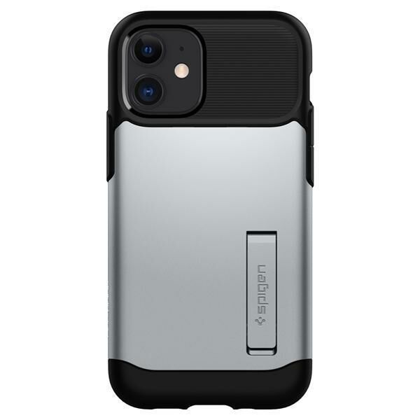 Spigen iPhone 12 Mini ile Uyumlu Kılıf Slim Armor Satin Silver