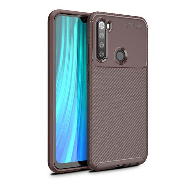 Zore Redmi Note 8 ile Uyumlu  Negro Silikon Kılıf  Kahverengi