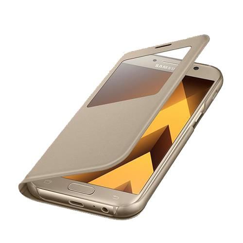 Galaxy A5(2017) ile Uyumlu S View Cover Altın EF-CA520PFEGWW