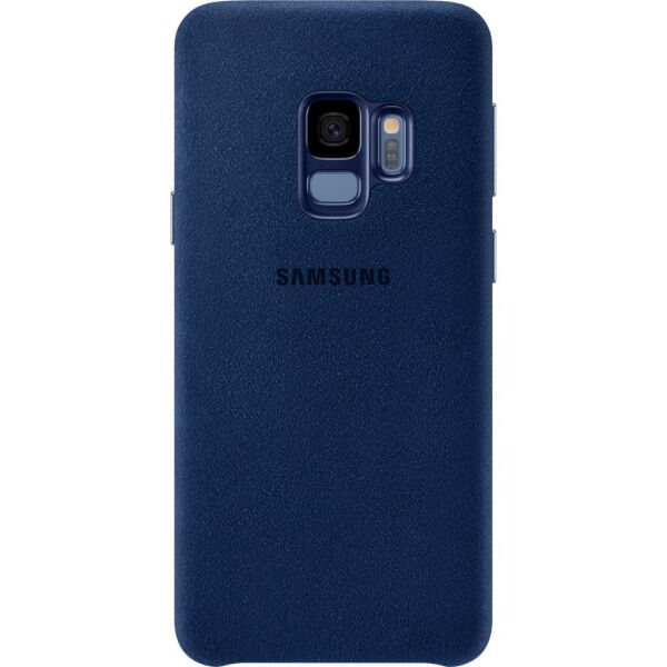 Galaxy S9 ile Uyumlu Alacantara Cover Lacivert EF-XG960ALEGWW