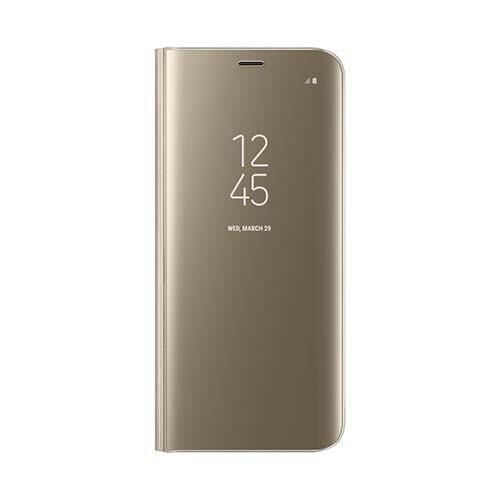 Galaxy S8 ile Uyumlu Clear View Cover Kılıf Gold EF-ZG950CFEGWW