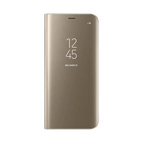 Galaxy S8 ile Uyumlu Clear View Cover Kılıf Gold EF-ZG950CFEGWW