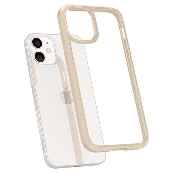 Spigen iPhone 12 Mini ile Uyumlu Kılıf Ultra Hybrid Sand Beige