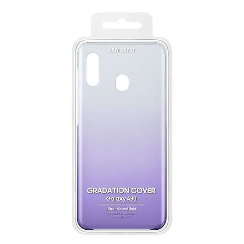 Galaxy A30 ile Uyumlu Mor Koruyucu Kılıf EF-AA305CVEGWW