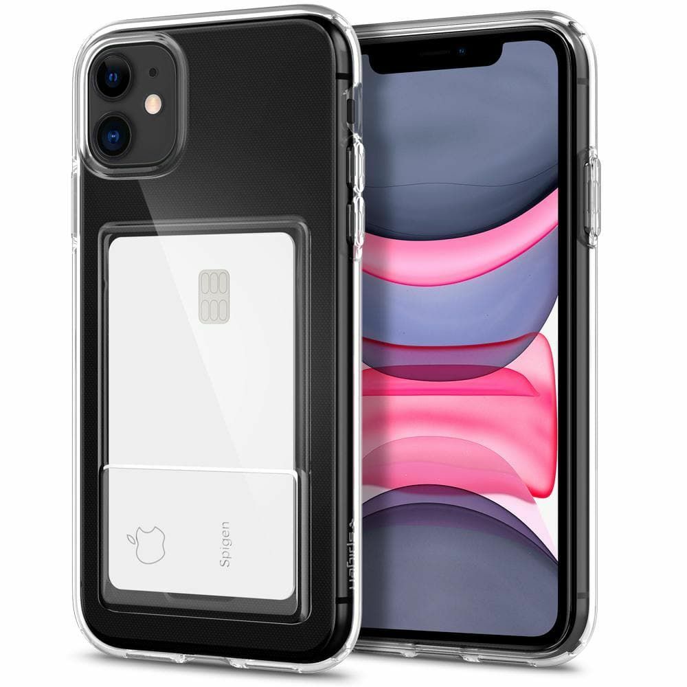 Spigen iPhone 11 ile Uyumlu Kılıf Crystal Slot Crystal Clear