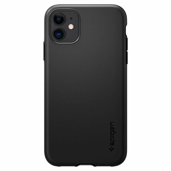 Spigen iPhone 11 ile Uyumlu Kılıf Thin Fit Pro Black