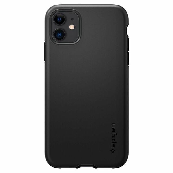 Spigen iPhone 11 ile Uyumlu Kılıf Thin Fit Pro Black