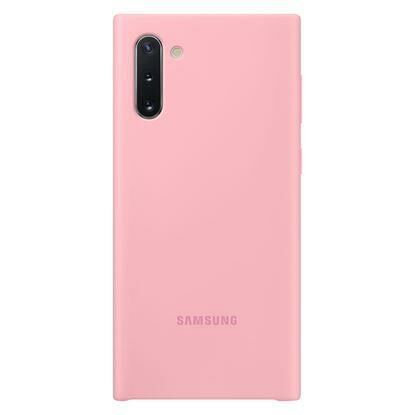 Galaxy Note 10 ile Uyumlu Silikon Kılıf Pembe EF-PN970TPEGWW