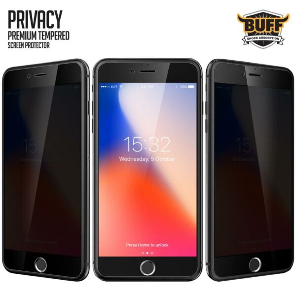 Buff iPhone 8/7 ile Uyumlu Privacy Ekran Koruyucu