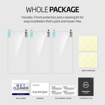 Spigen 10 ile Uyumlu Ekran Koruyucu Ultra Crystal