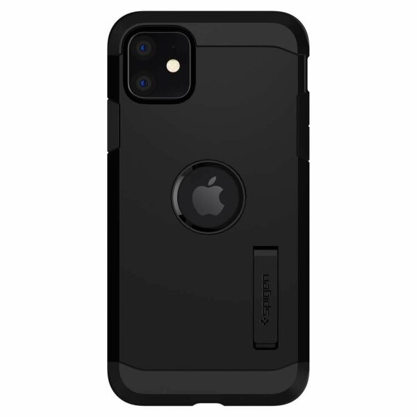 Spigen iPhone 11 ile Uyumlu Kılıf Tough Armor Black