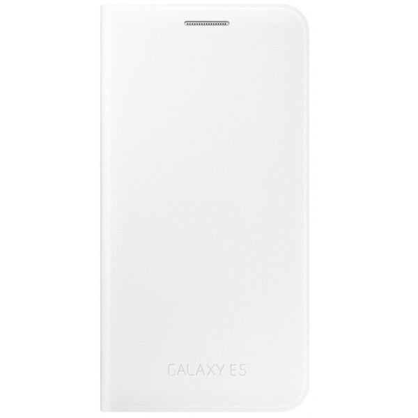 Galaxy E5 ile Uyumlu Flip Wallet Kılıf Beyaz EF-WE500BWEGWW (Out)