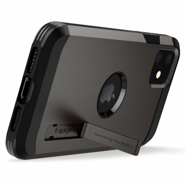 Spigen iPhone 11 ile Uyumlu Kılıf Tough Armor XP Gunmetal