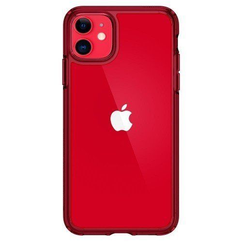 Spigen iPhone 11 ile Uyumlu Kılıf Ultra Hybrid Red
