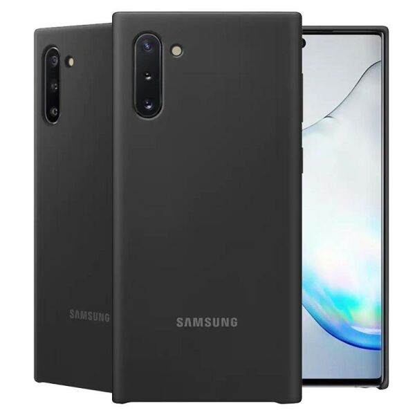 Galaxy Note 10 ile Uyumlu Silikon Kılıf Siyah EF-PN970TBEGWW