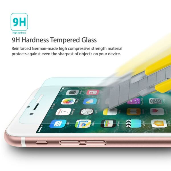Ringke IDGL iPhone 7 ile Uyumlu Glass Ekran Koruyucu 0.33 mm