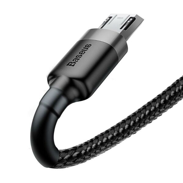 Baseus Cafule Micro USB Kablo 2 Metre 1.5A Siyah CAMKLF-CG1