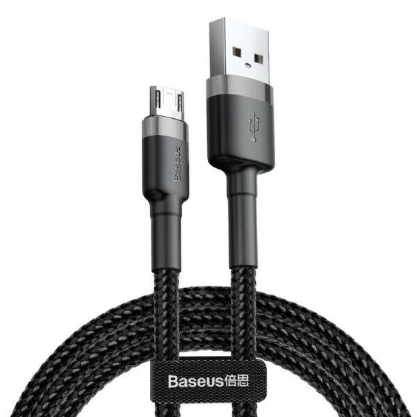 Baseus Cafule Micro USB Kablo 2 Metre 1.5A Siyah CAMKLF-CG1