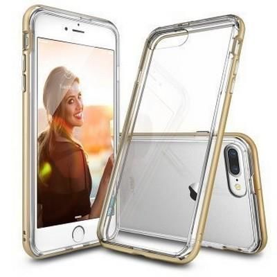 Ringke Frame İphone 7 Plus ile Uyumlu Çerçeveli Bumper Kılıf Royal Gold