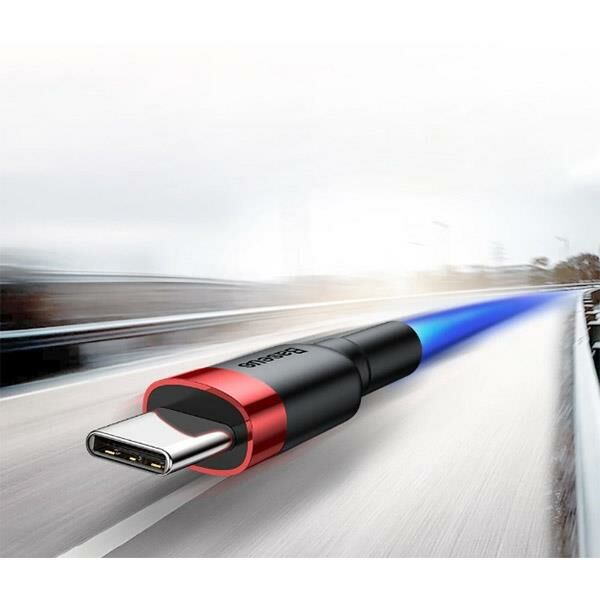 Baseus Cafule Usb Type C 3metre 2.0A Hızlı Şarj Halat Usb Kablo
